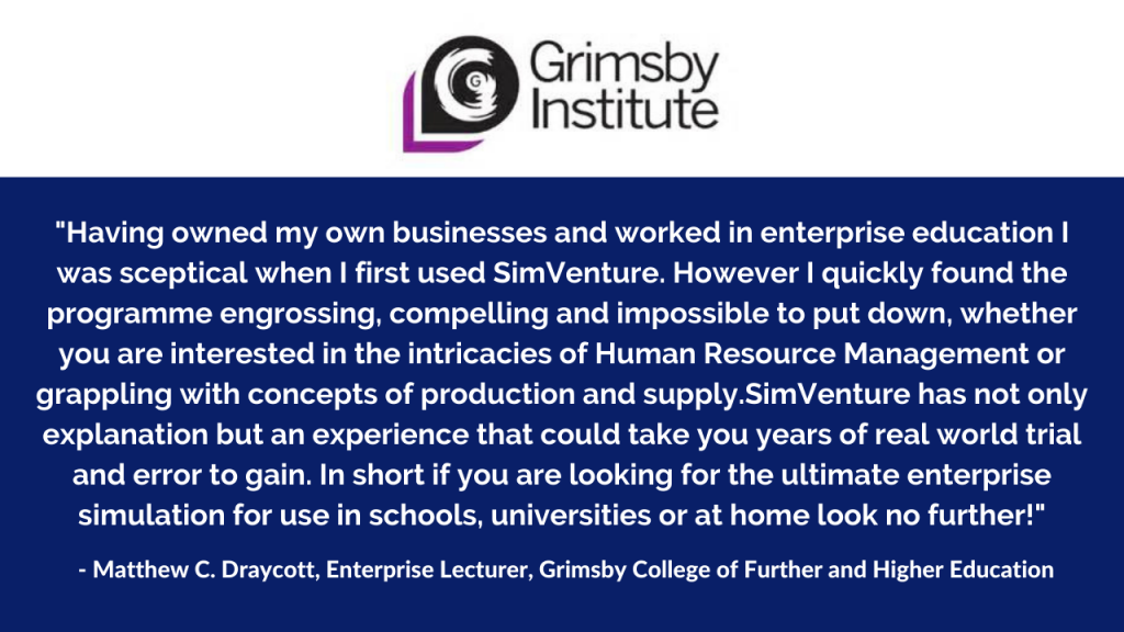 Grimsby Institute and SimVenture Classic
