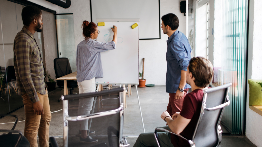 Students starting a business for their university work placement