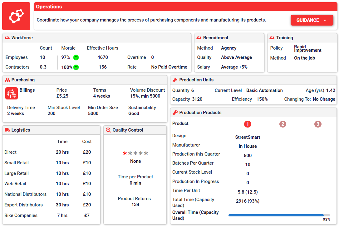 Online Business Simulation - Explore Advanced Features