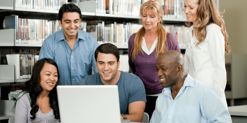 Educators and teachers learning about the new SimVenture updates in 2025.